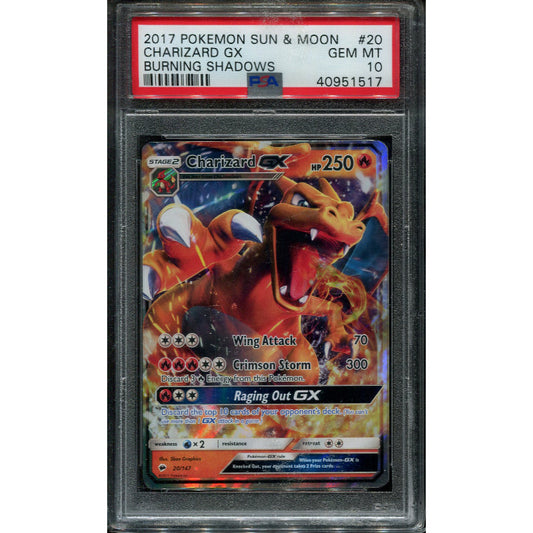 Charizard GX (BUS 20) Burning Shadows - PSA 10
