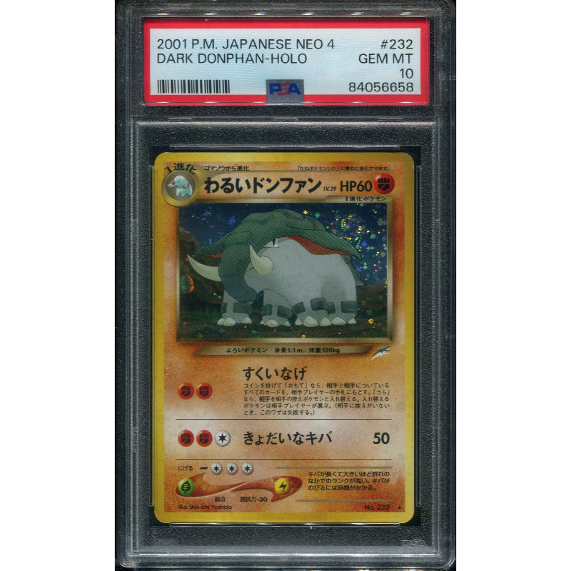 Dark Donphan (N4) Darkness, and to Light... - PSA 10