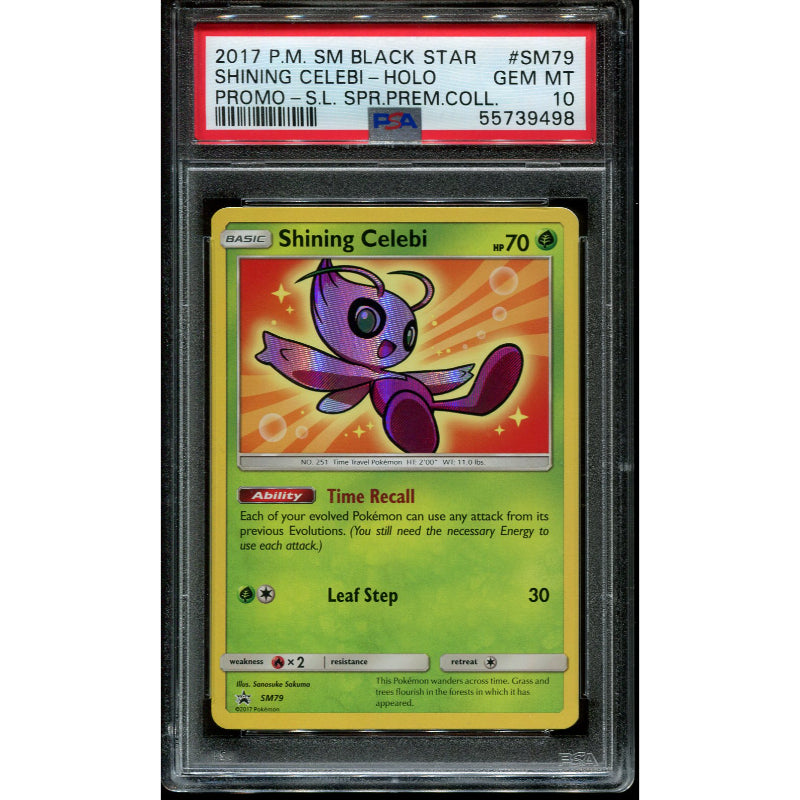 Shining Celebi (SM 79) SM Black Star Promos - PSA 10
