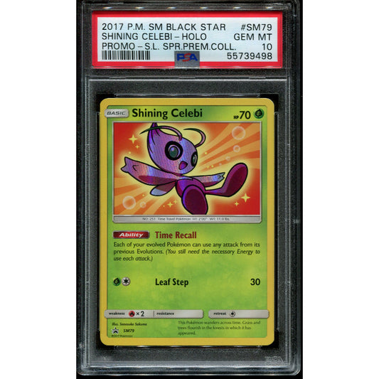 Shining Celebi (SM 79) SM Black Star Promos - PSA 10