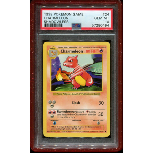 Charmeleon (BS 24) Base Set - Shadowless - PSA 10