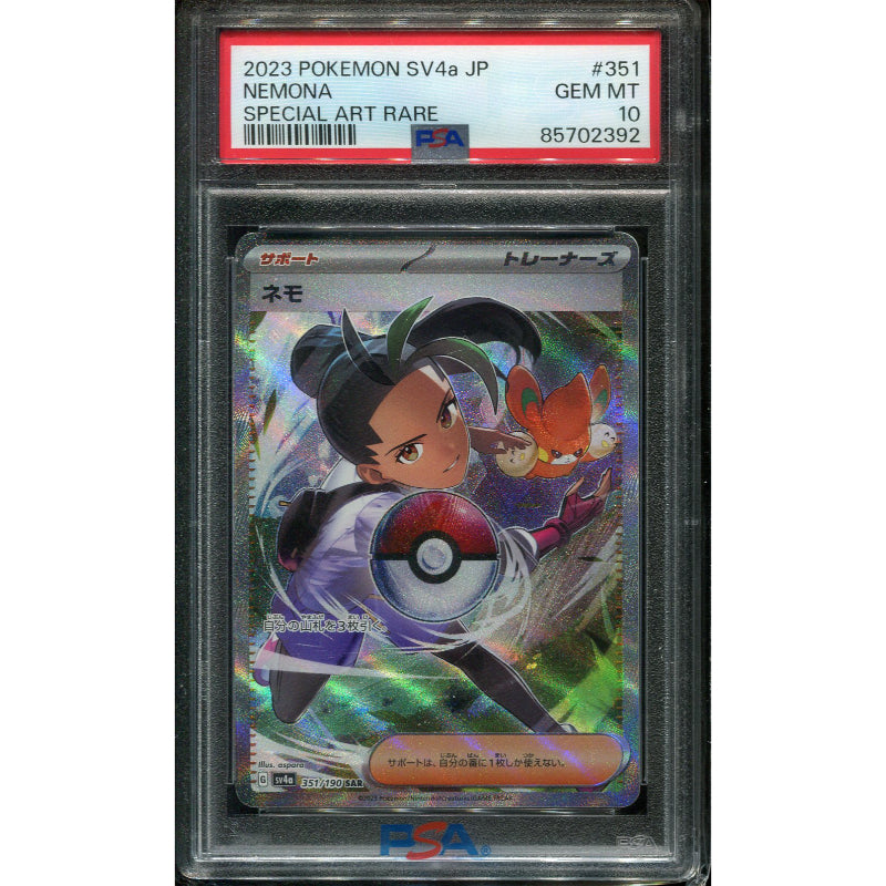Nemona (sv4a 351) Shiny Treasure ex - PSA 10