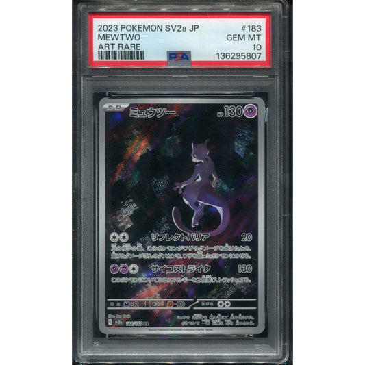 Mewtwo (sv2a 183) Pokémon Card 151 - PSA 10