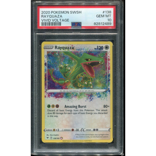 Rayquaza (VIV 138) Vivid Voltage - PSA 10