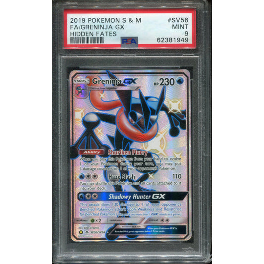 Greninja GX (HIF SV56) Hidden Fates - PSA 9