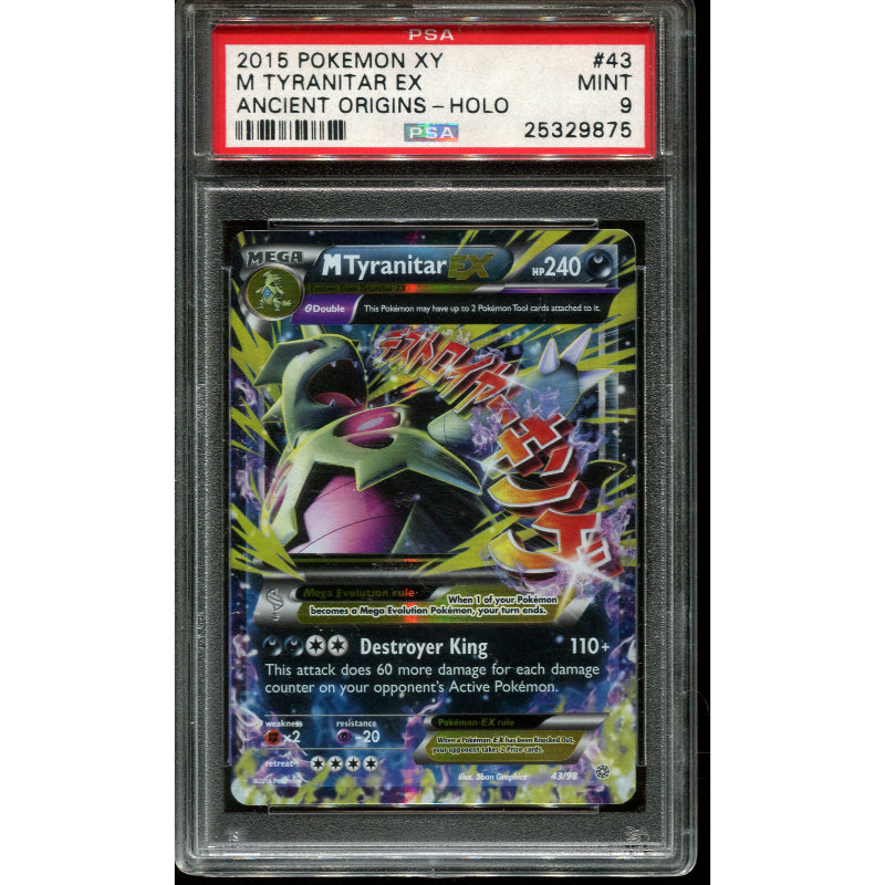 MTyranitar EX (AOR 43) Ancient Origins - PSA 9