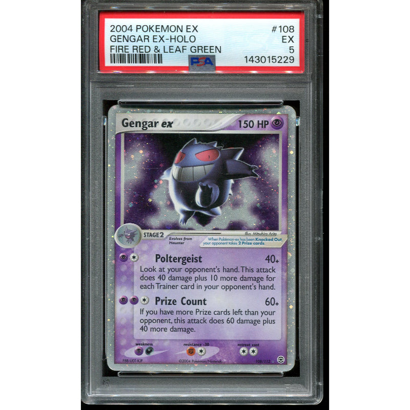 Gengar ex (FL 108) EX FireRed & LeafGreen - PSA 5