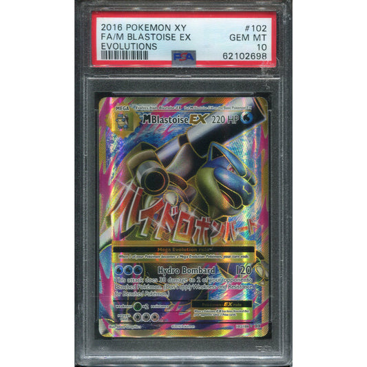 MBlastoise EX (EVO 102) Evolutions - PSA 10