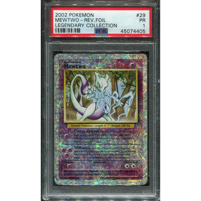 Mewtwo (LC 29) Legendary Collection - Reverse - PSA 1