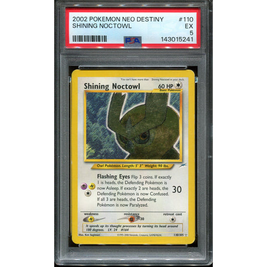 Shining Noctowl (NDE 110) Neo Destiny - PSA 5