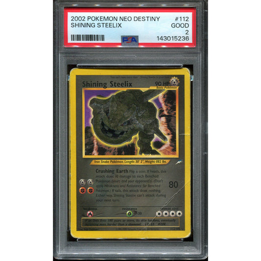 Shining Steelix (NDE 112) Neo Destiny - PSA 2