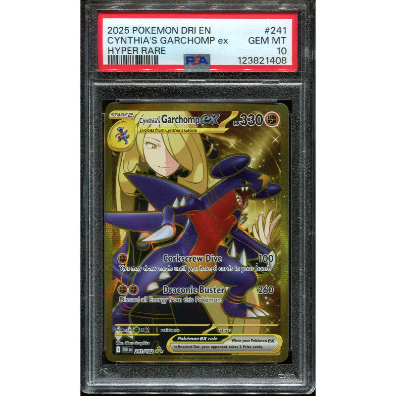 Cynthia's Garchomp ex (DRI 241) Destined Rivals - PSA 10