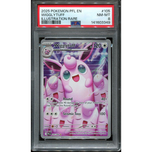 Wigglytuff (PFL 105) Phantasmal Flames - PSA 8