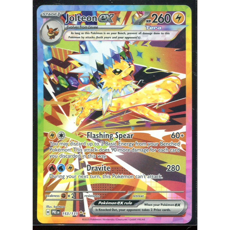 Jolteon ex (PRE 153) Prismatic Evolutions