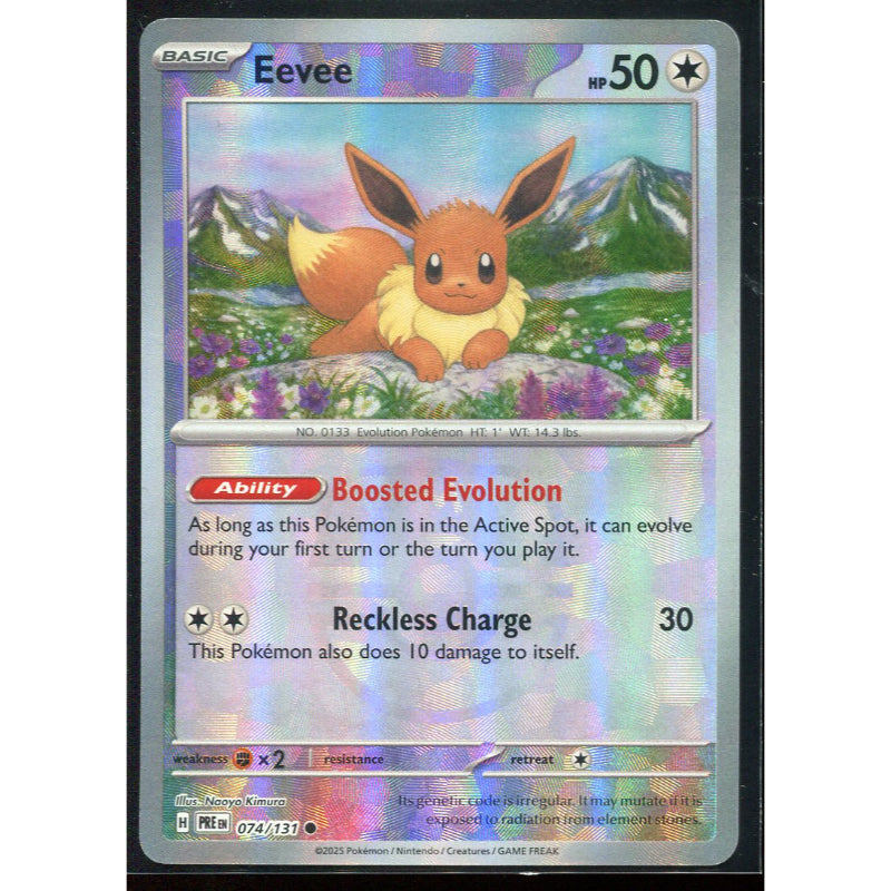 Eevee (xPRE 074) Prismatic Evolutions - Masterball holo