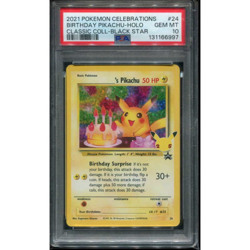 _____'s Pikachu (CEL WP 24) Celebrations - PSA 10