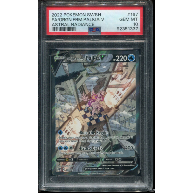 Origin Forme Palkia V (ASR 167) Astral Radiance - PSA 10
