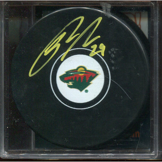 Signed Puck - Minnesota Wild - Jason Pominville - DA COA