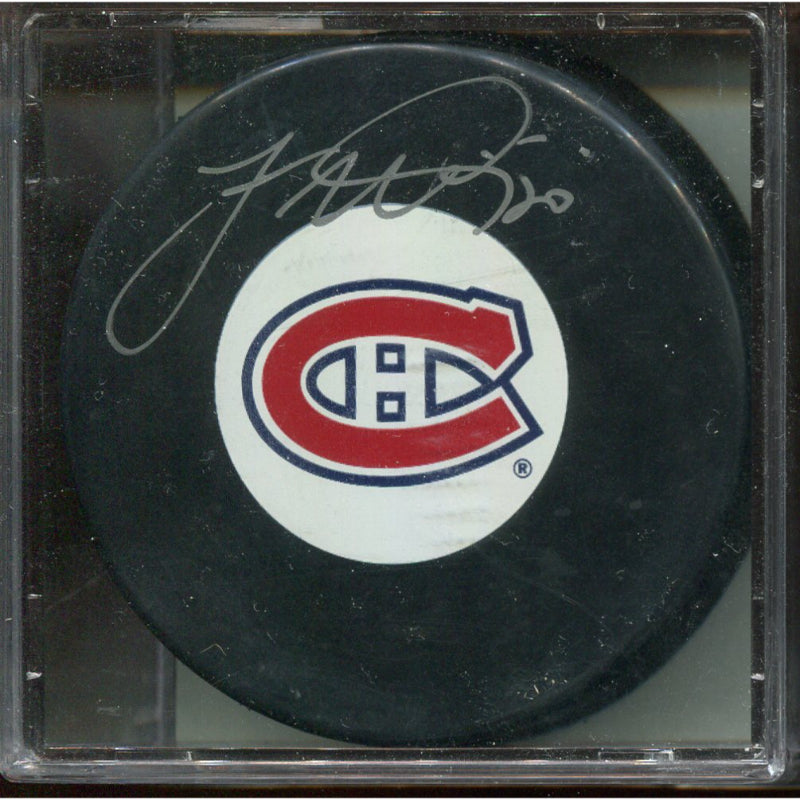 Signed Puck - Montreal Canadiens - James Wisniewski - A.J Sports COA