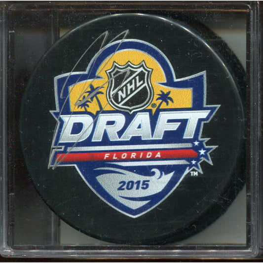 Signed Puck - Draft 2015 - Jeremy Bracco - COJO Sports COA
