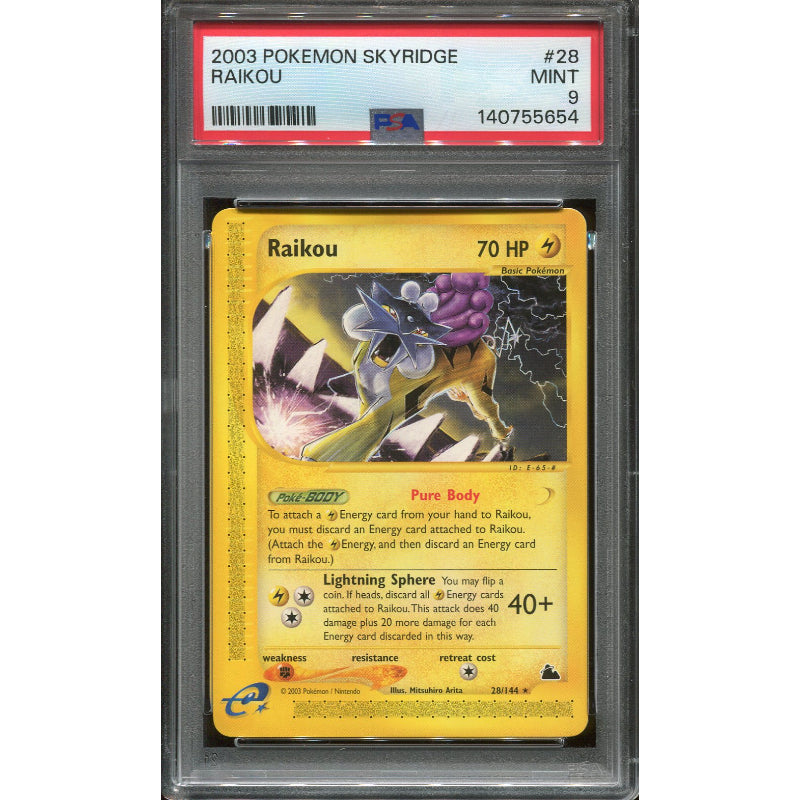 Raikou (SK 28) Skyridge - PSA 9