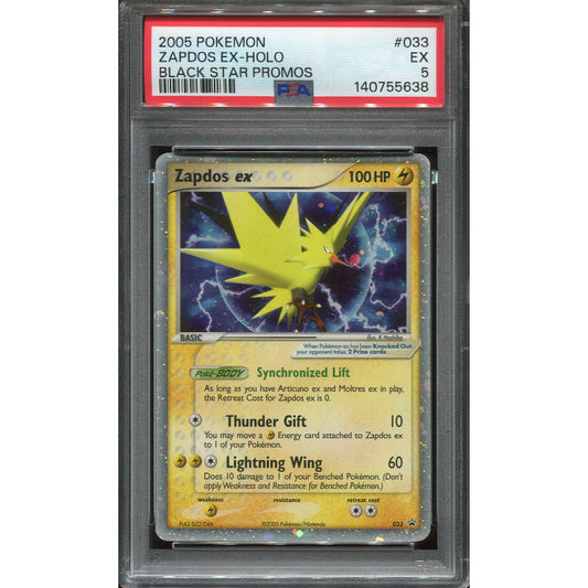 Zapdos ex (NP 33) Nintendo Black Star Promos - PSA 5