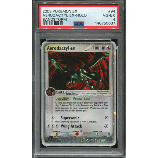 Aerodactyl ex (SS 94) EX Sandstorm - PSA 4