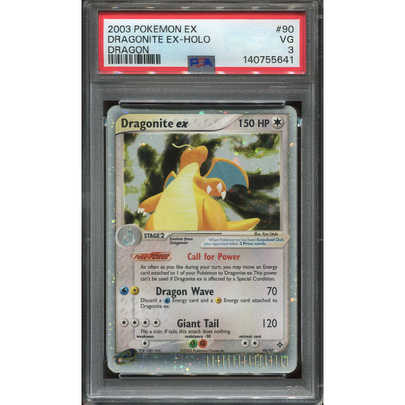 Dragonite ex (DR 90) EX Dragon - PSA 3