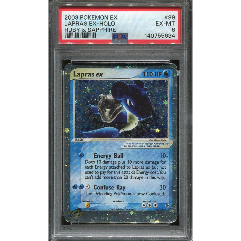 Lapras ex (RS 99) EX Ruby & Sapphire - PSA 6