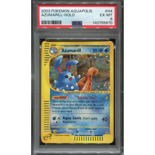 Azumarill (AQ H4) Aquapolis - PSA 6