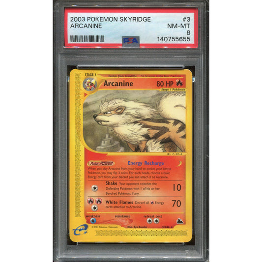 Arcanine (SK 3) Skyridge - PSA 8