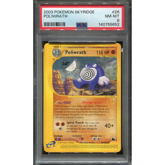 Poliwrath (SK 26) Skyridge - PSA 8