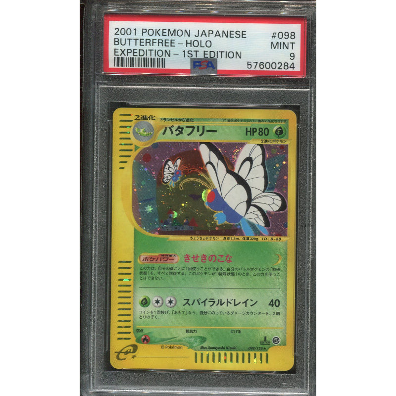 Butterfree (EC1 098) Base Expansion Pack - 1st Edition - Holo - PSA 9
