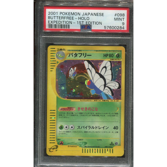 Butterfree (EC1 098) Base Expansion Pack - 1st Edition - Holo - PSA 9