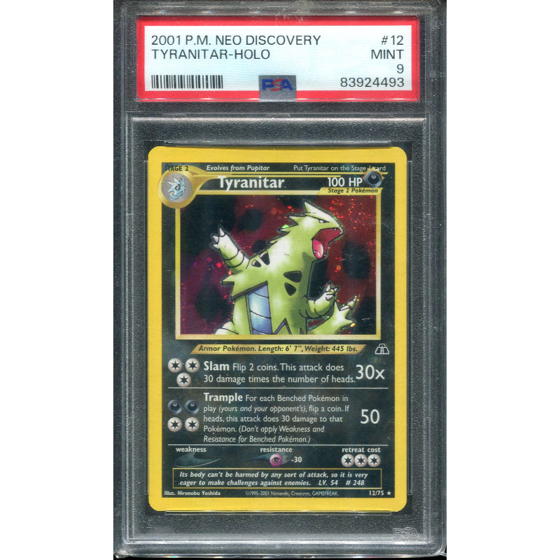 Tyranitar (NDI 12) Neo Discovery - Holo - PSA 9