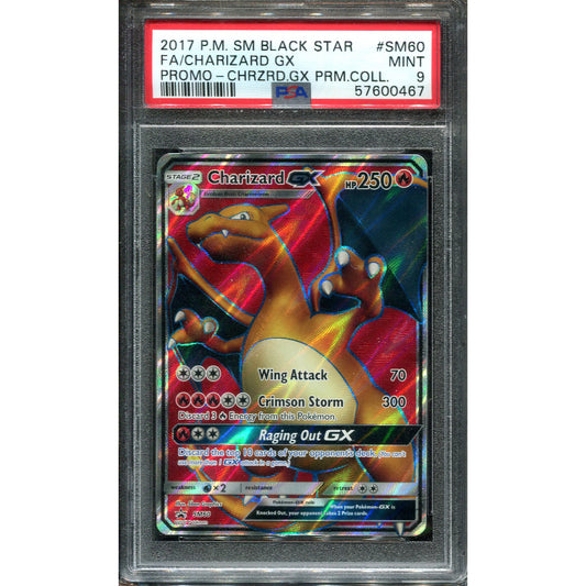 Charizard GX (SM 60) SM Black Star Promos - PSA 9