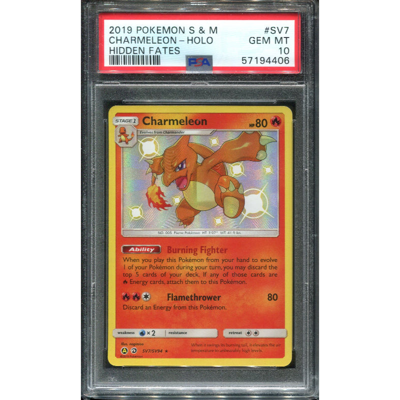 Charmeleon (HIF SV7) Hidden Fates - PSA 10