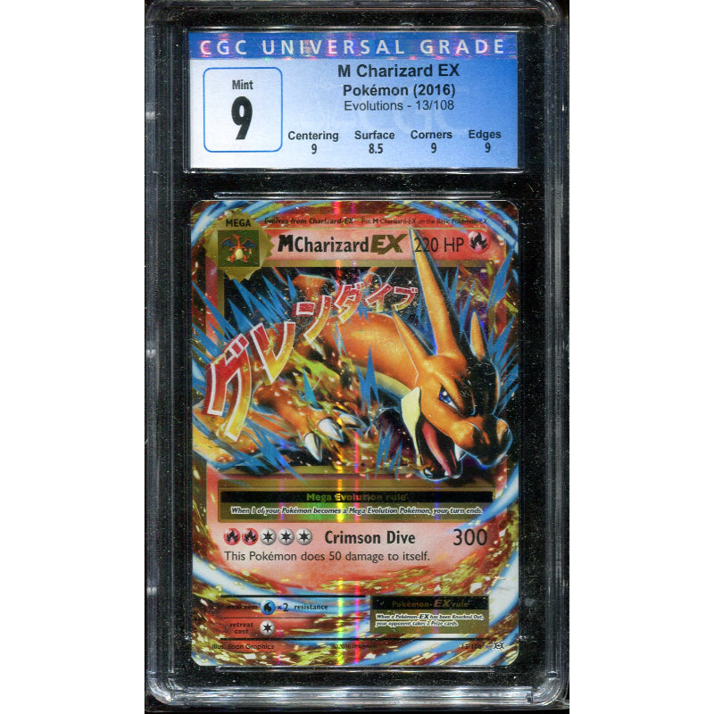 MCharizard EX (EVO 13) Evolutions - CGC 9