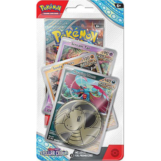 Pokémon, Scarlet & Violet 7: Stellar Crown, Premium Checklane, Roaring Moon