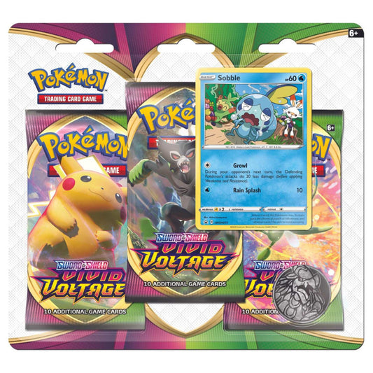 Pokémon, Scarlet & Violet: Vivid Voltage, 3-Pack Blister: Sobble