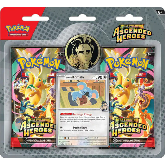 Pokémon, Mega Evolution 2.5: Ascended Heroes Enhanced 2-pack - Komala (max 5 per hushåll)