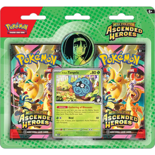 Pokémon, Mega Evolution 2.5: Ascended Heroes Enhanced 2-pack - Tangela (max 5 per hushåll)