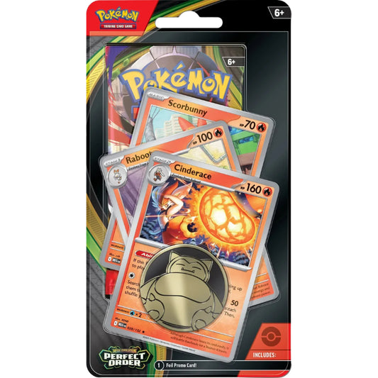 Pokémon, Mega Evolutions, ME03: Perfect Order, Premium Checklane, Cinderace
