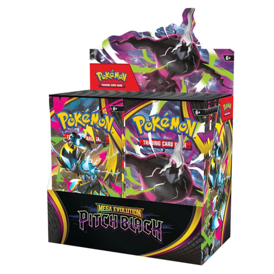 Pokémon, Mega Evolution ME05: Pitch Black, Display / Booster Box *Max 1 per hushåll*