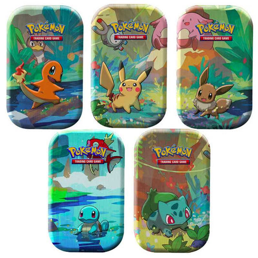Pokémon, Kanto Friends Mini Tin – 1st random Tin (2025 reprint)