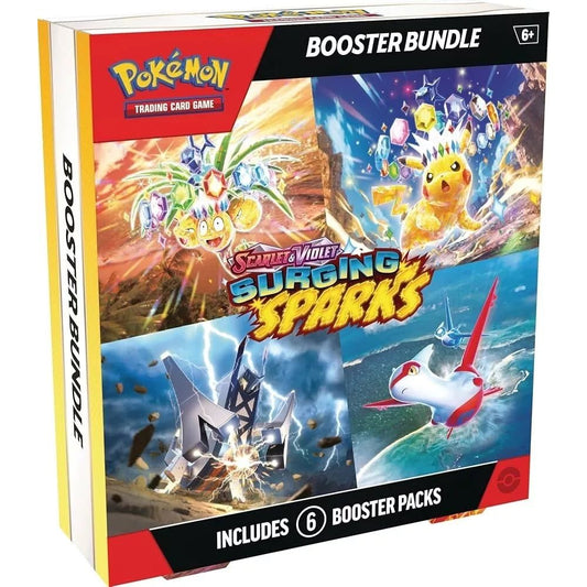 Pokémon, Scarlet & Violet 8: Surging Sparks, Pokemon Center Booster Bundle (6 packs)