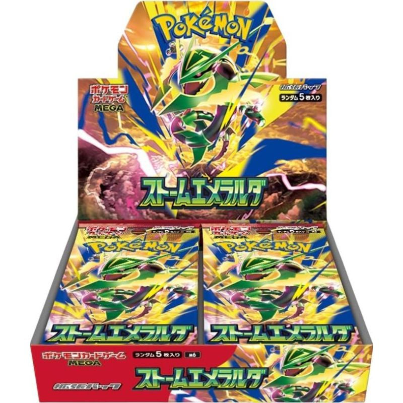 Pokémon, Mega: Storm Esmeralda - m6, Display / Booster Box (Japansk) *FÖRKÖP*