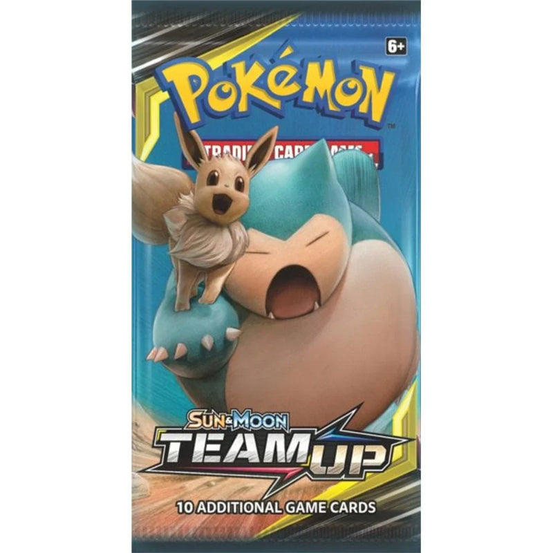 Pokémon, Sun & Moon: Team Up, 1 booster pack (Snorlax & Eevee)