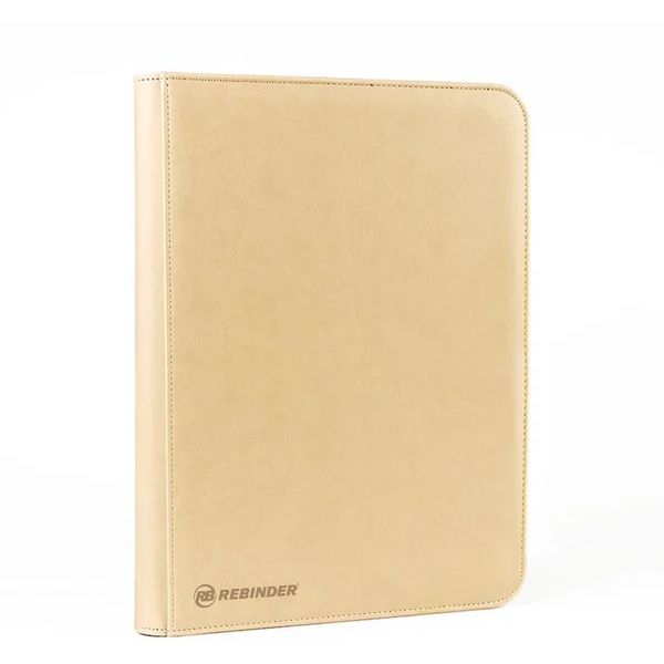Rebinder – Zippered 9-Pocket Toploader Binder, Sand