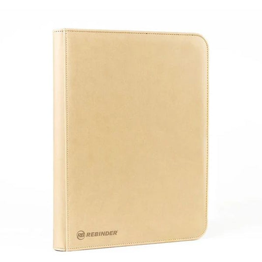 Rebinder - Zippered 9-Pocket Toploader Binder, Black